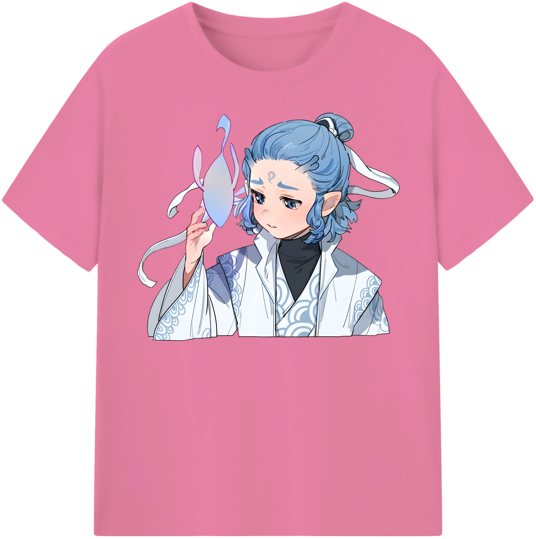 （画像用） Ne Zha 2 ナタ 魔童の大暴れ 綿100％半袖Tシャツ（フロントプリント）